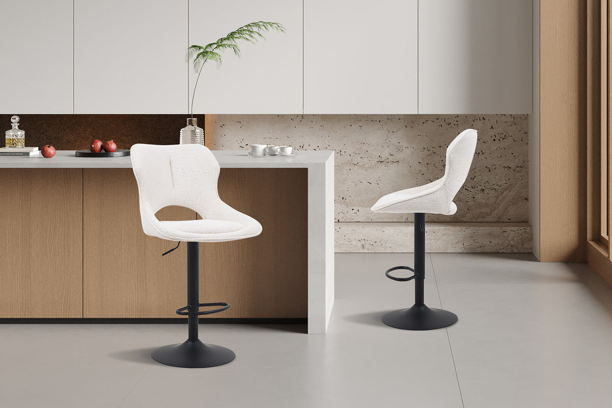 NEW - Barstoel 'Mori' Stof Ote Share 101 Beige (2/doos) - foto 3