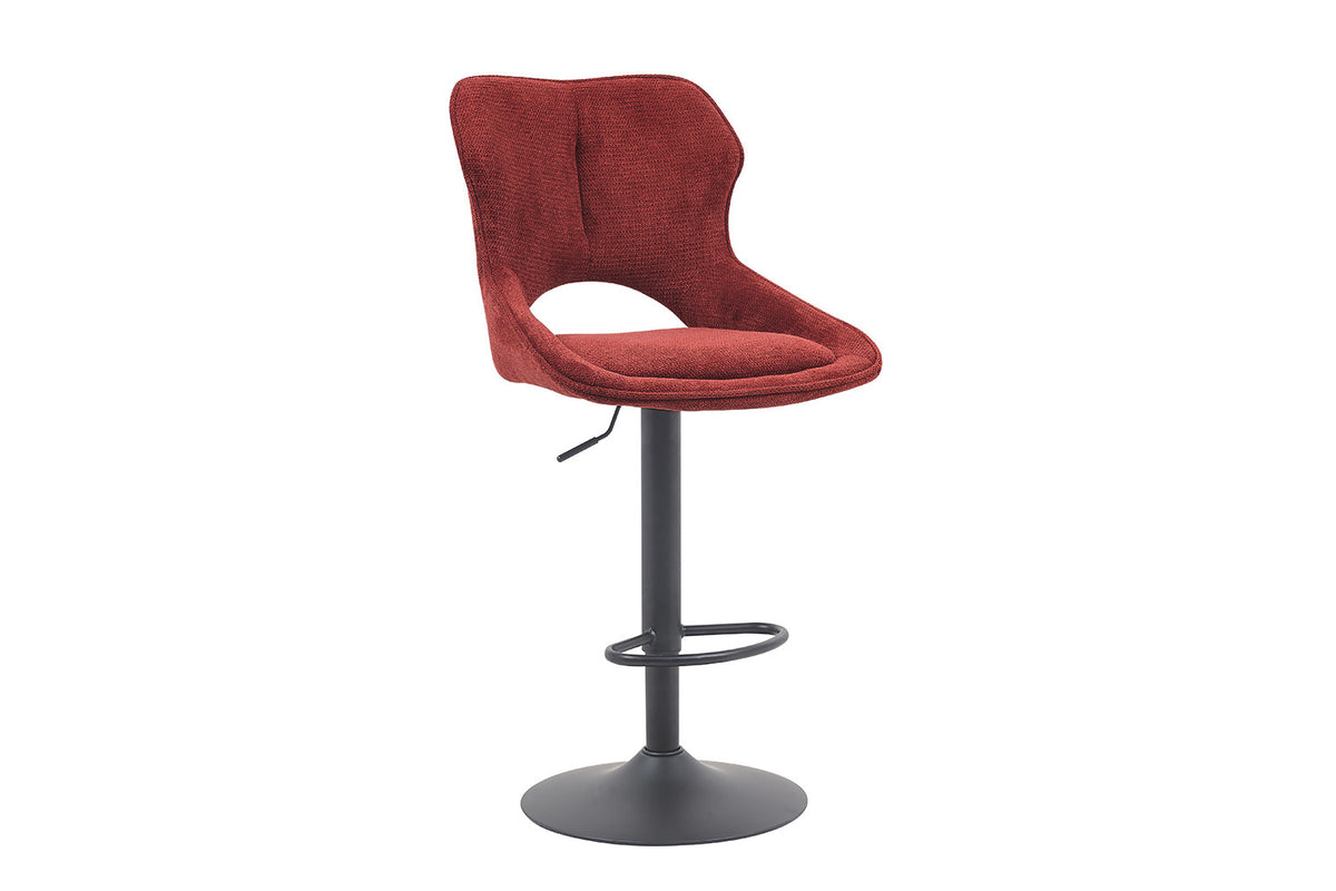 NEW - Barstoel 'Mori' Stof Ote Share 230 Rood (2/doos) - foto 5