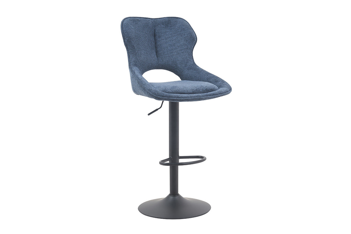 NEW - Barstoel 'Mori' Stof Ote Share 315 Blauw (2/doos) - foto 5