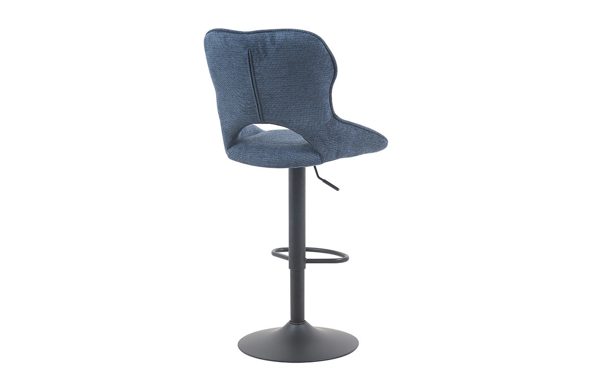 NEW - Barstoel 'Mori' Stof Ote Share 315 Blauw (2/doos) - foto 7