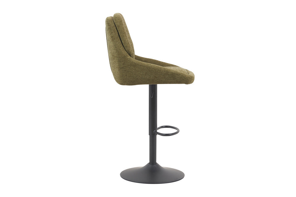 NEW - Barstoel 'Sabine' Stof Ote Sea 360 Draaibaar Groen (2/doos) - foto 6