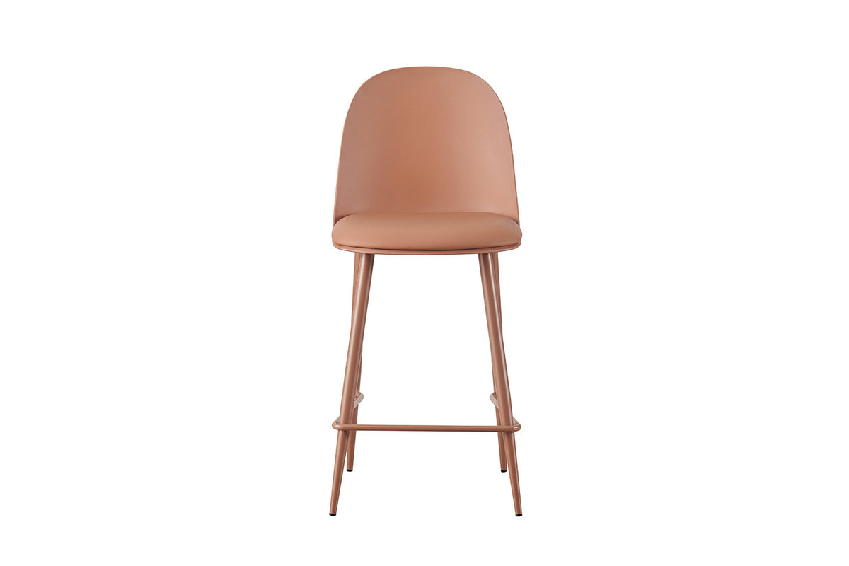 Counterstoel 'Jasmin' Zitting PP kussen PU Terracotta (2/doos) - foto 4