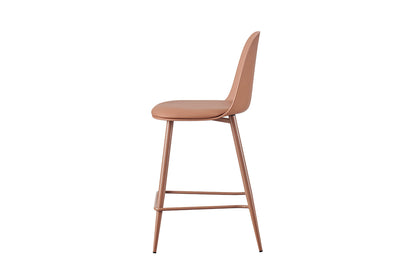 Counterstoel 'Jasmin' Zitting PP kussen PU Terracotta (2/doos) - foto 6