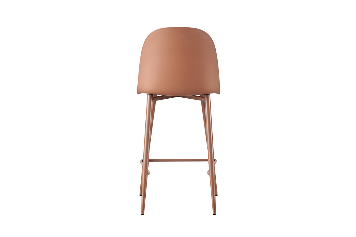 Counterstoel 'Jasmin' Zitting PP kussen PU Terracotta (2/doos) - foto 7