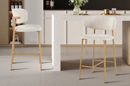 NEW - Counterstoel 'Coco' Naturel - Stof Raven 24 Beige (2/doos)