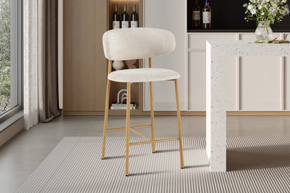 NEW - Counterstoel 'Coco' Naturel - Stof Raven 24 Beige (2/doos) - foto 2