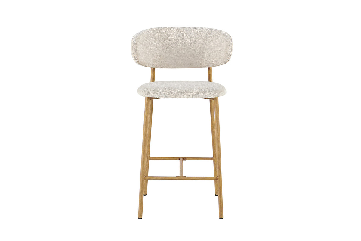 NEW - Counterstoel 'Coco' Naturel - Stof Raven 24 Beige (2/doos) - foto 4