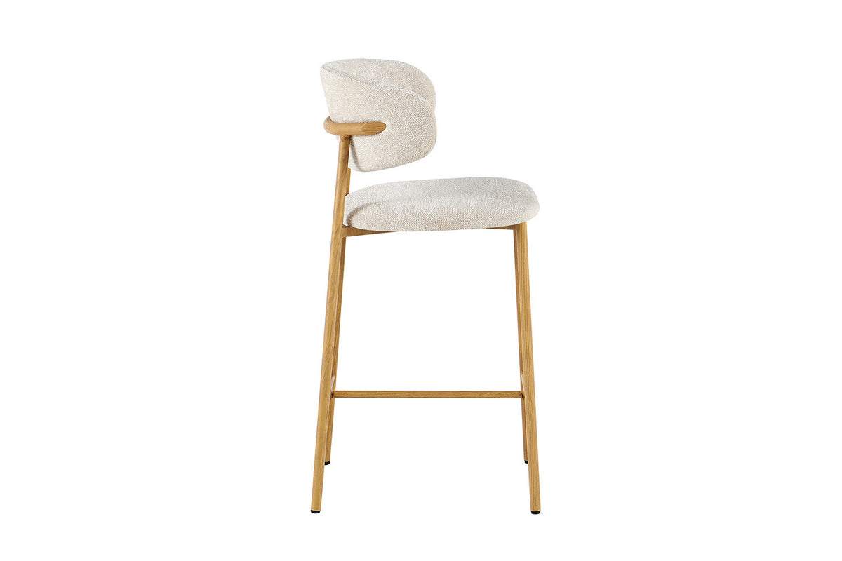 NEW - Counterstoel 'Coco' Naturel - Stof Raven 24 Beige (2/doos) - foto 6