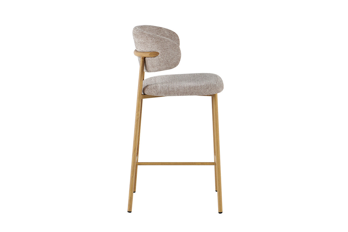 NEW - Counterstoel 'Coco' Naturel - Stof Raven 30 Zand (2/doos) - foto 6