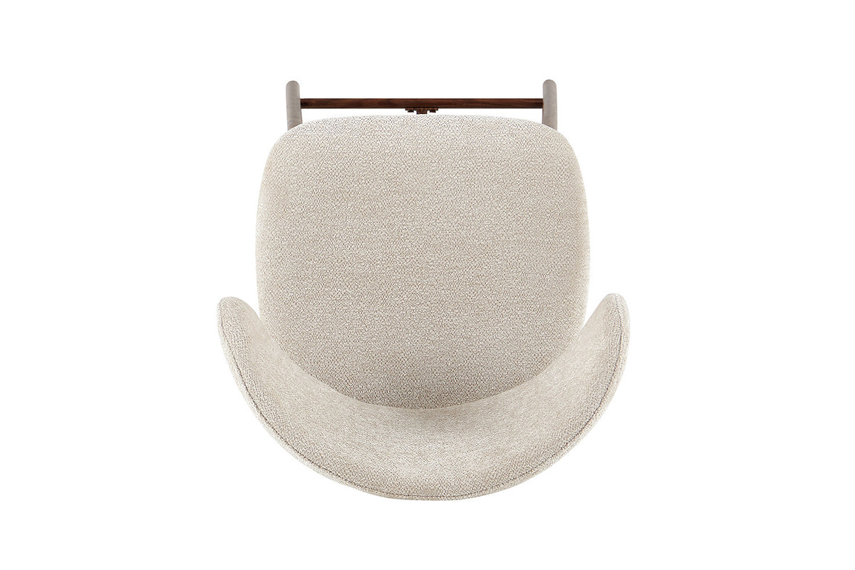 NEW - Counterstoel 'Coco' Walnoot - Stof Raven 24 Beige (2/doos) - foto 8