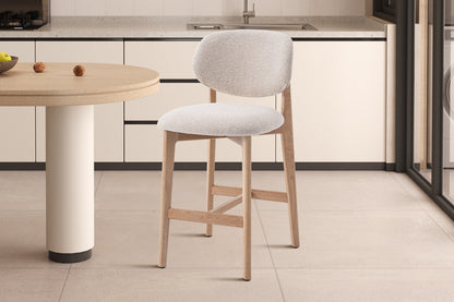 NEW - Counterstoel 'Carmen' Naturel Eik Ote Milan 103 Beige Gemonteerd (1/doos) - foto 3