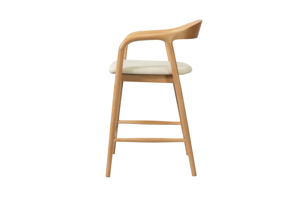 NEW - Counterstoel 'Claire' Essenh. Naturel Milan 103 Beige Gemonteerd (1/doos) - foto 11