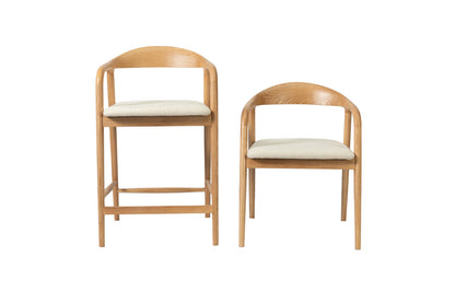 NEW - Counterstoel 'Claire' Essenh. Naturel Milan 103 Beige Gemonteerd (1/doos) - foto 12