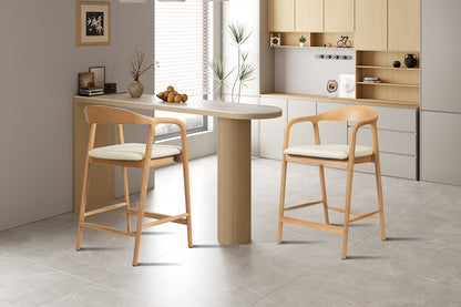 NEW - Counterstoel 'Claire' Essenh. Naturel Milan 103 Beige Gemonteerd (1/doos) - foto 3