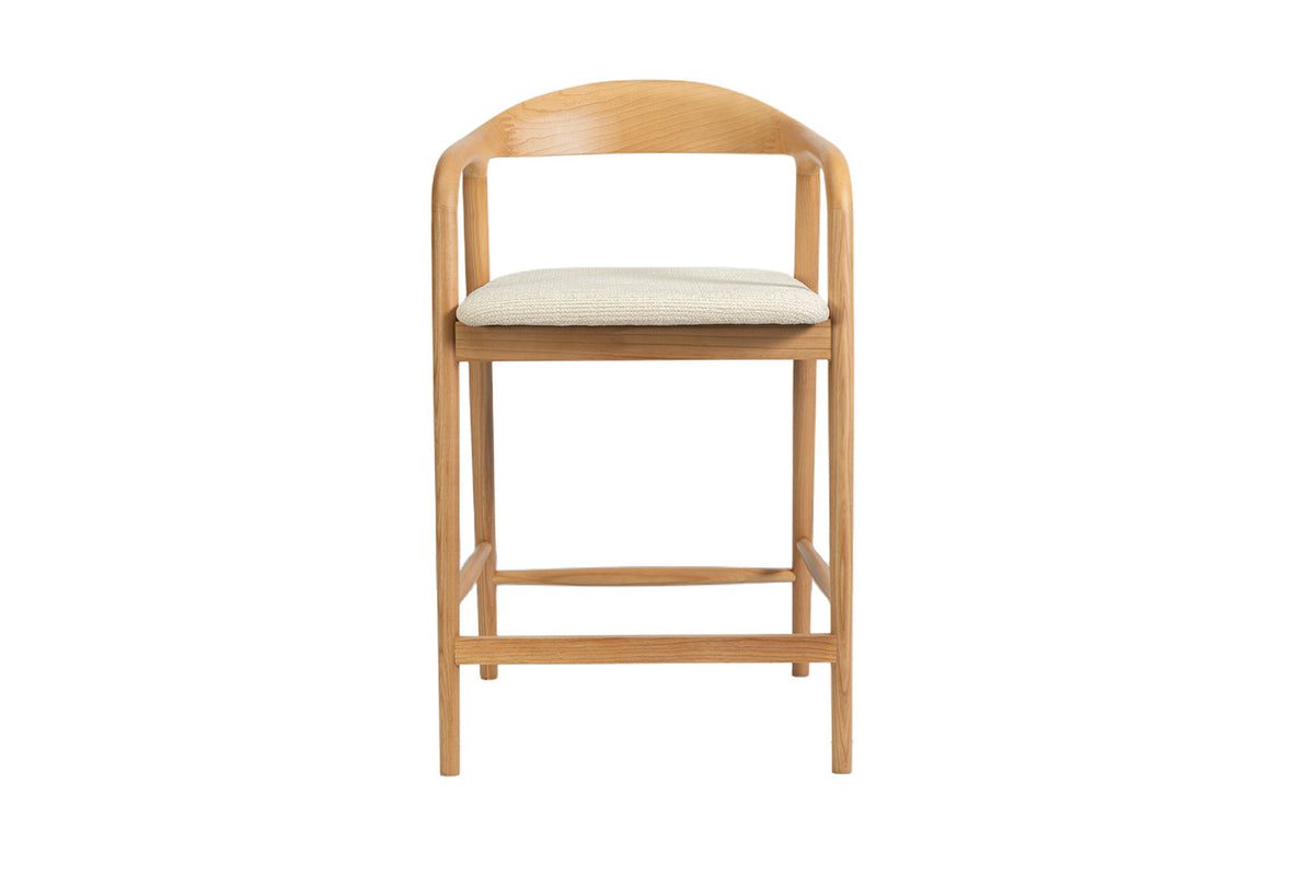 NEW - Counterstoel 'Claire' Essenh. Naturel Milan 103 Beige Gemonteerd (1/doos) - foto 4