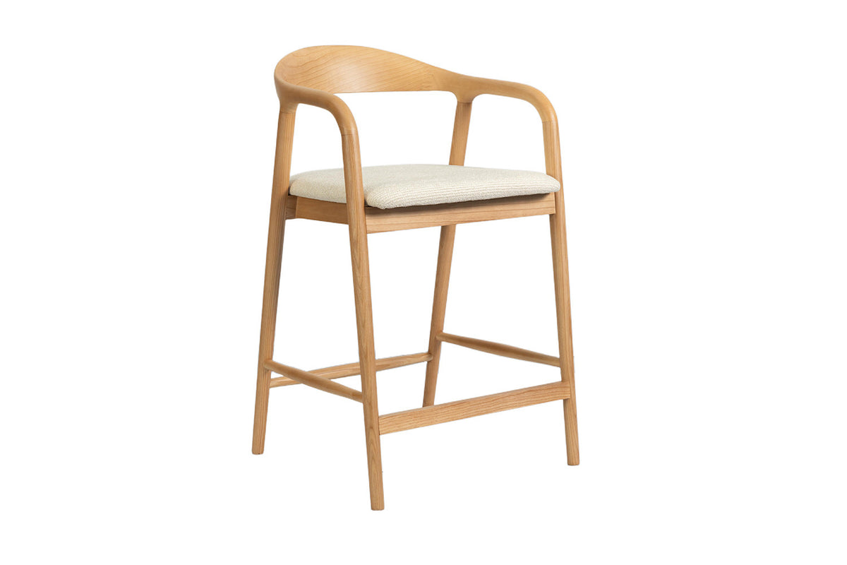 NEW - Counterstoel 'Claire' Essenh. Naturel Milan 103 Beige Gemonteerd (1/doos) - foto 5