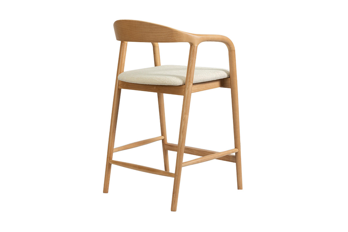 NEW - Counterstoel 'Claire' Essenh. Naturel Milan 103 Beige Gemonteerd (1/doos) - foto 9