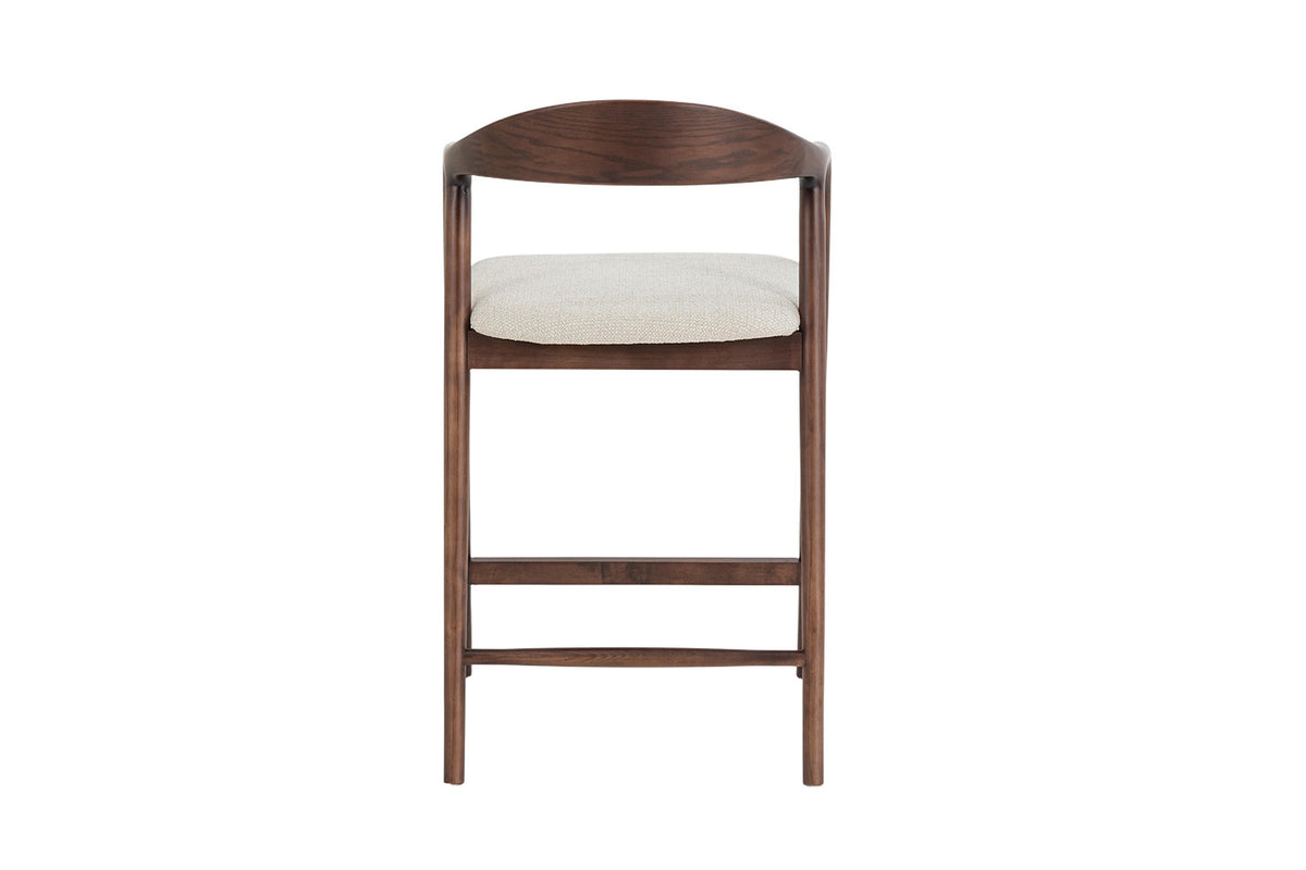 NEW - Counterstoel 'Claire' Essenh. Walnoot Milan 103 Beige Gemonteerd (1/doos) - foto 10