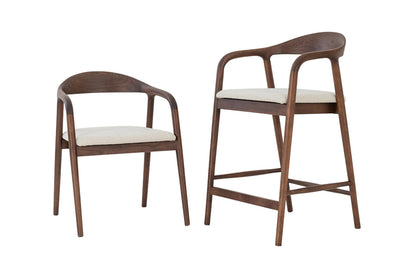 NEW - Counterstoel 'Claire' Essenh. Walnoot Milan 103 Beige Gemonteerd (1/doos) - foto 12