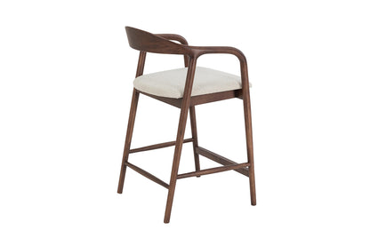 NEW - Counterstoel 'Claire' Essenh. Walnoot Milan 103 Beige Gemonteerd (1/doos) - foto 6