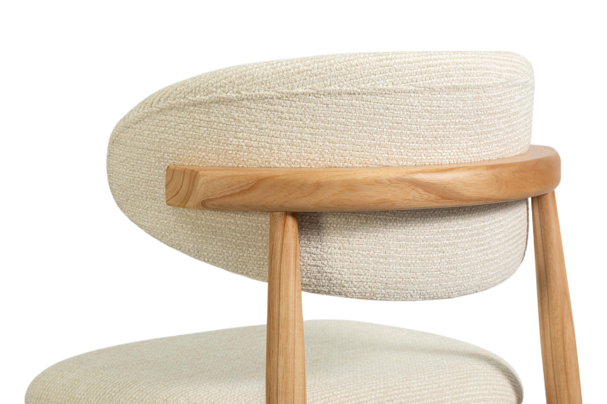 NEW - Counterstoel 'Clara' Essenhout Naturel - Ote Milan 103 Beige (1/doos) - foto 11