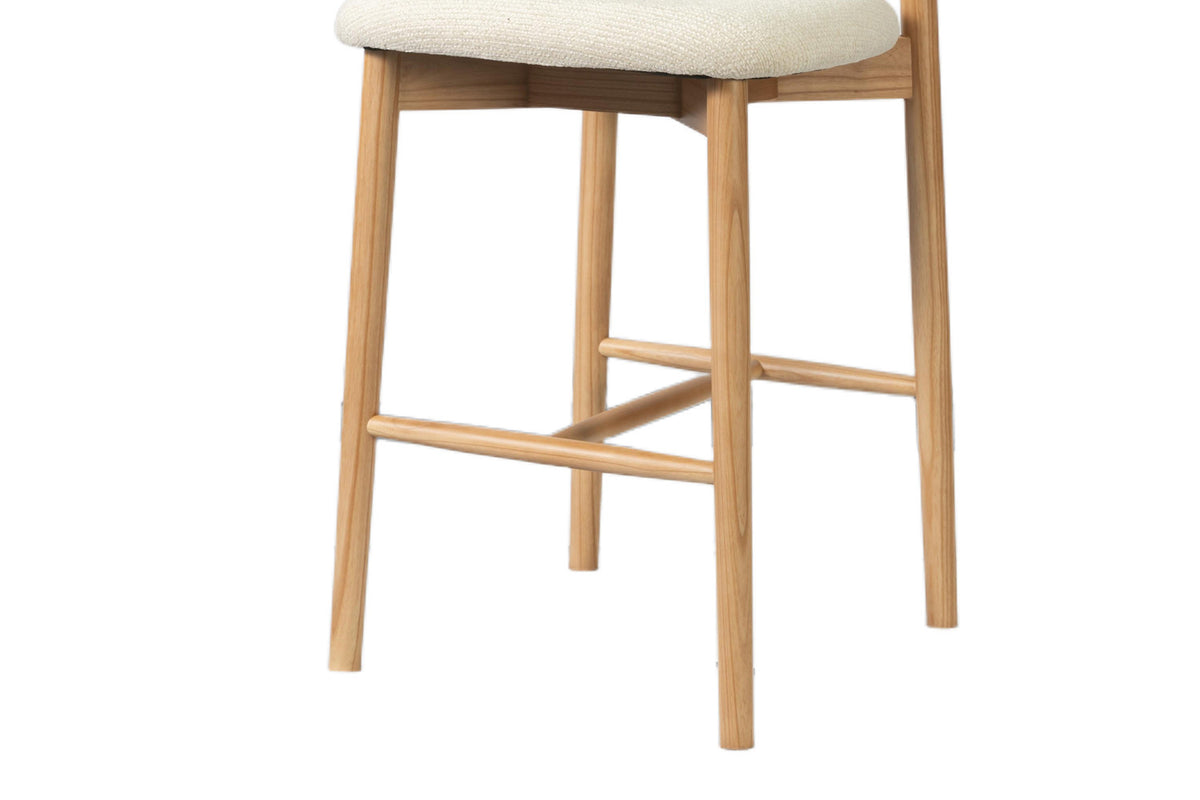 NEW - Counterstoel 'Clara' Essenhout Naturel - Ote Milan 103 Beige (1/doos) - foto 12
