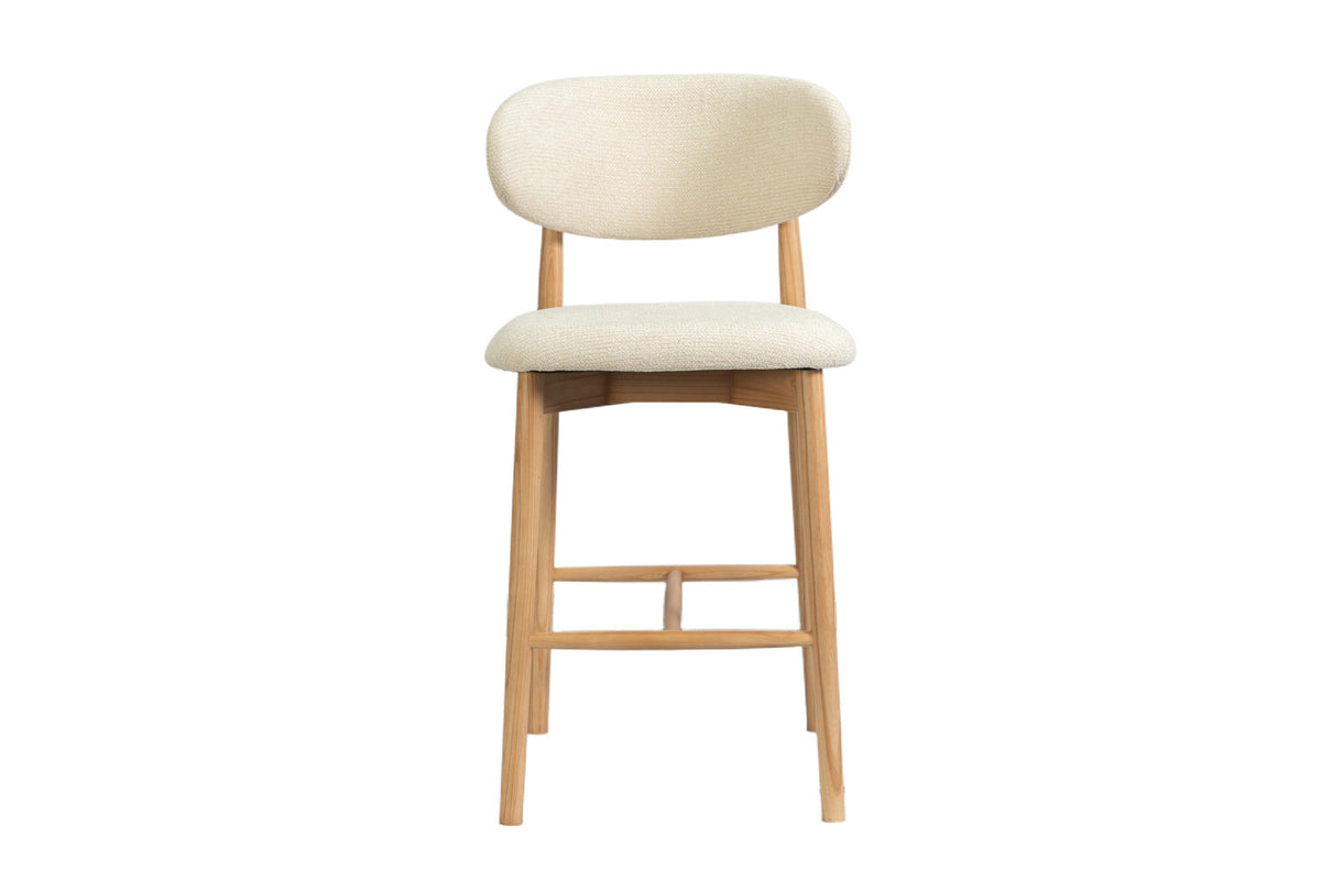 NEW - Counterstoel 'Clara' Essenhout Naturel - Ote Milan 103 Beige (1/doos) - foto 4
