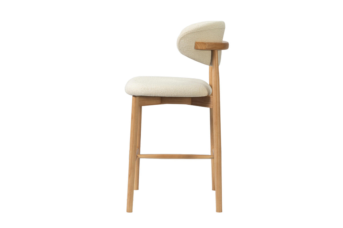 NEW - Counterstoel 'Clara' Essenhout Naturel - Ote Milan 103 Beige (1/doos) - foto 6