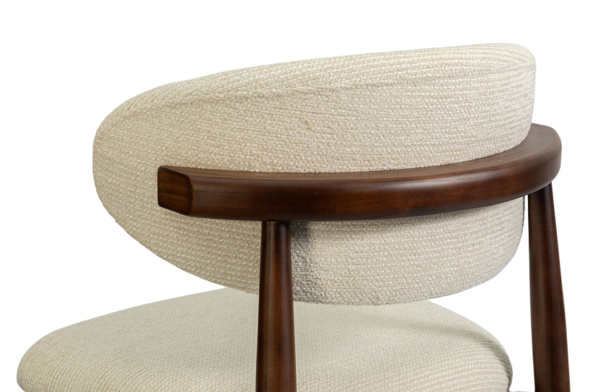 NEW - Counterstoel 'Clara' Essenhout Walnoot - Ote Milan 103 Beige (1/doos) - foto 11