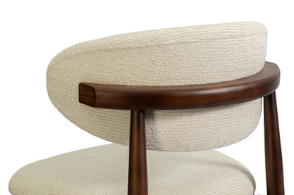 NEW - Counterstoel 'Clara' Essenhout Walnoot - Ote Milan 103 Beige (1/doos) - foto 11