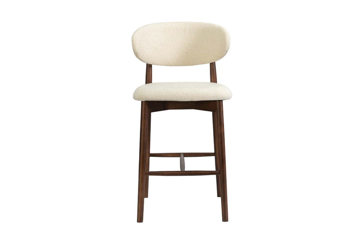 NEW - Counterstoel 'Clara' Essenhout Walnoot - Ote Milan 103 Beige (1/doos) - foto 4