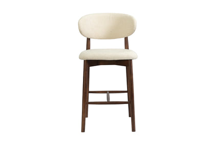 NEW - Counterstoel 'Clara' Essenhout Walnoot - Ote Milan 103 Beige (1/doos) - foto 4