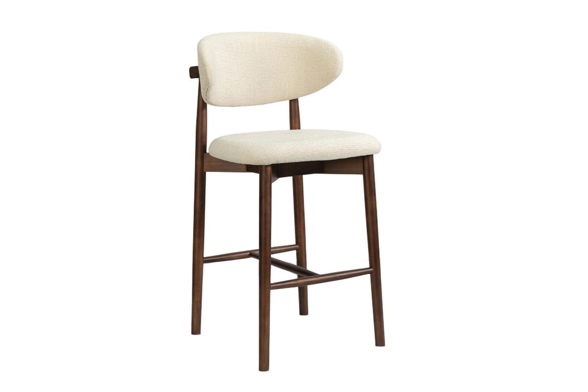 NEW - Counterstoel 'Clara' Essenhout Walnoot - Ote Milan 103 Beige (1/doos) - foto 5