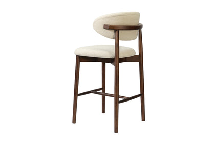NEW - Counterstoel 'Clara' Essenhout Walnoot - Ote Milan 103 Beige (1/doos) - foto 7