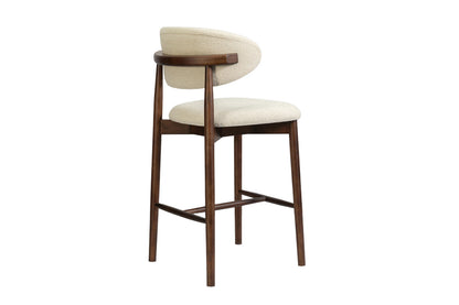 NEW - Counterstoel 'Clara' Essenhout Walnoot - Ote Milan 103 Beige (1/doos) - foto 8