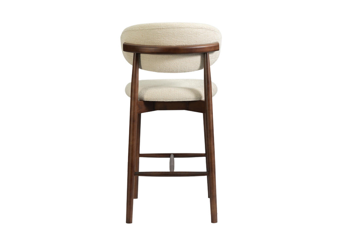 NEW - Counterstoel 'Clara' Essenhout Walnoot - Ote Milan 103 Beige (1/doos) - foto 9