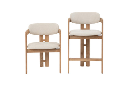 NEW - Counterstoel 'Camille' Essenhout Naturel Ote Milan 103 Beige (1/doos) - foto 13