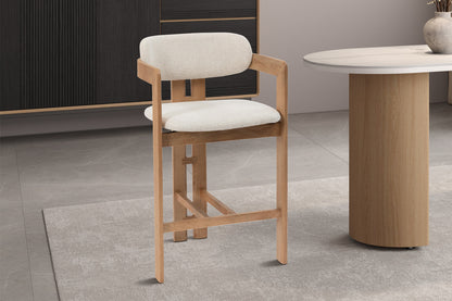 NEW - Counterstoel 'Camille' Essenhout Naturel Ote Milan 103 Beige (1/doos) - foto 2