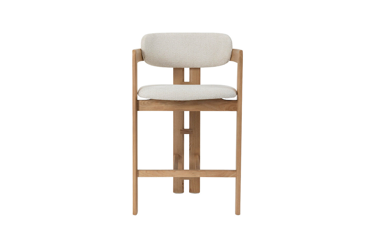 NEW - Counterstoel 'Camille' Essenhout Naturel Ote Milan 103 Beige (1/doos) - foto 4