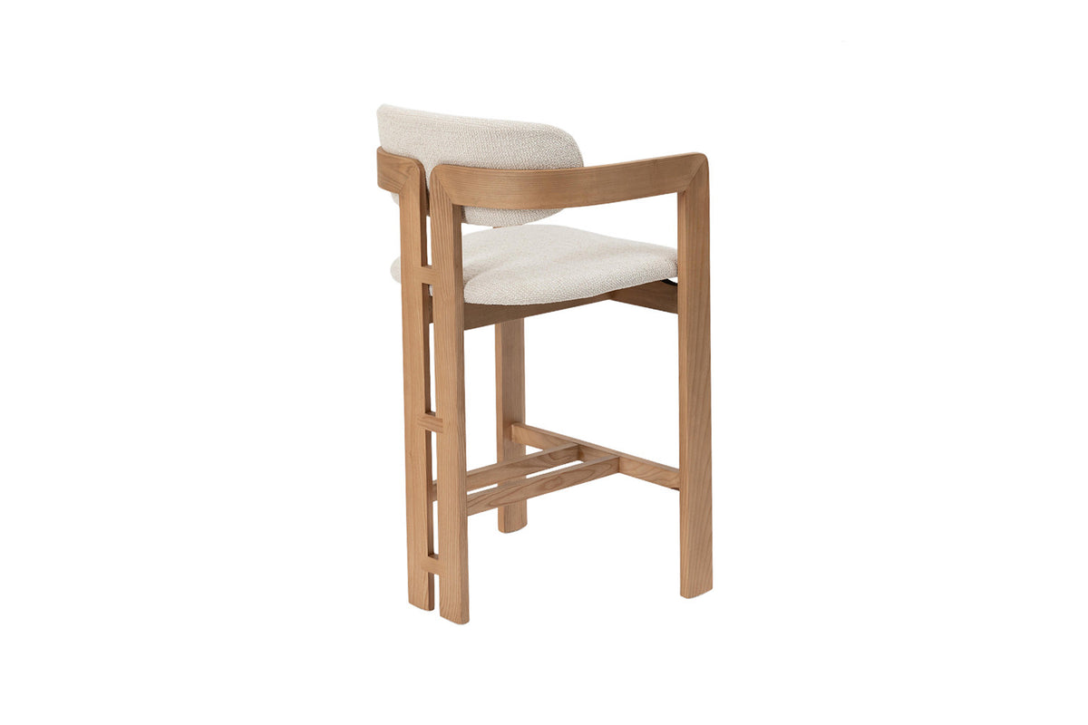 NEW - Counterstoel 'Camille' Essenhout Naturel Ote Milan 103 Beige (1/doos) - foto 7
