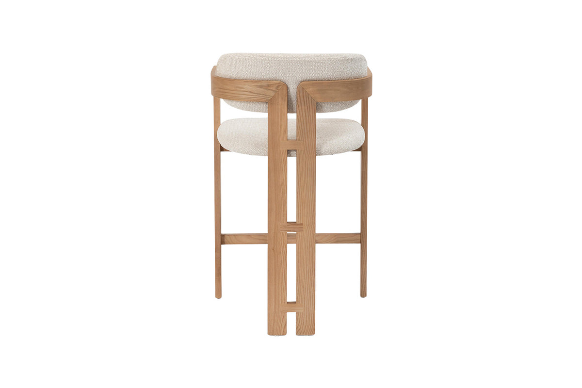 NEW - Counterstoel 'Camille' Essenhout Naturel Ote Milan 103 Beige (1/doos) - foto 8