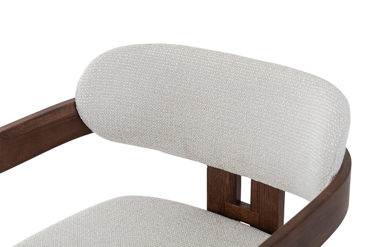 NEW - Counterstoel 'Camille' Essenhout Walnoot Ote Milan 103 Beige (1/doos) - foto 13