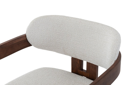 NEW - Counterstoel 'Camille' Essenhout Walnoot Ote Milan 103 Beige (1/doos) - foto 13