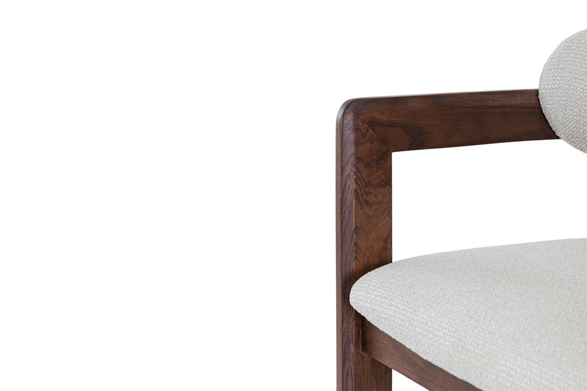 NEW - Counterstoel 'Camille' Essenhout Walnoot Ote Milan 103 Beige (1/doos) - foto 14