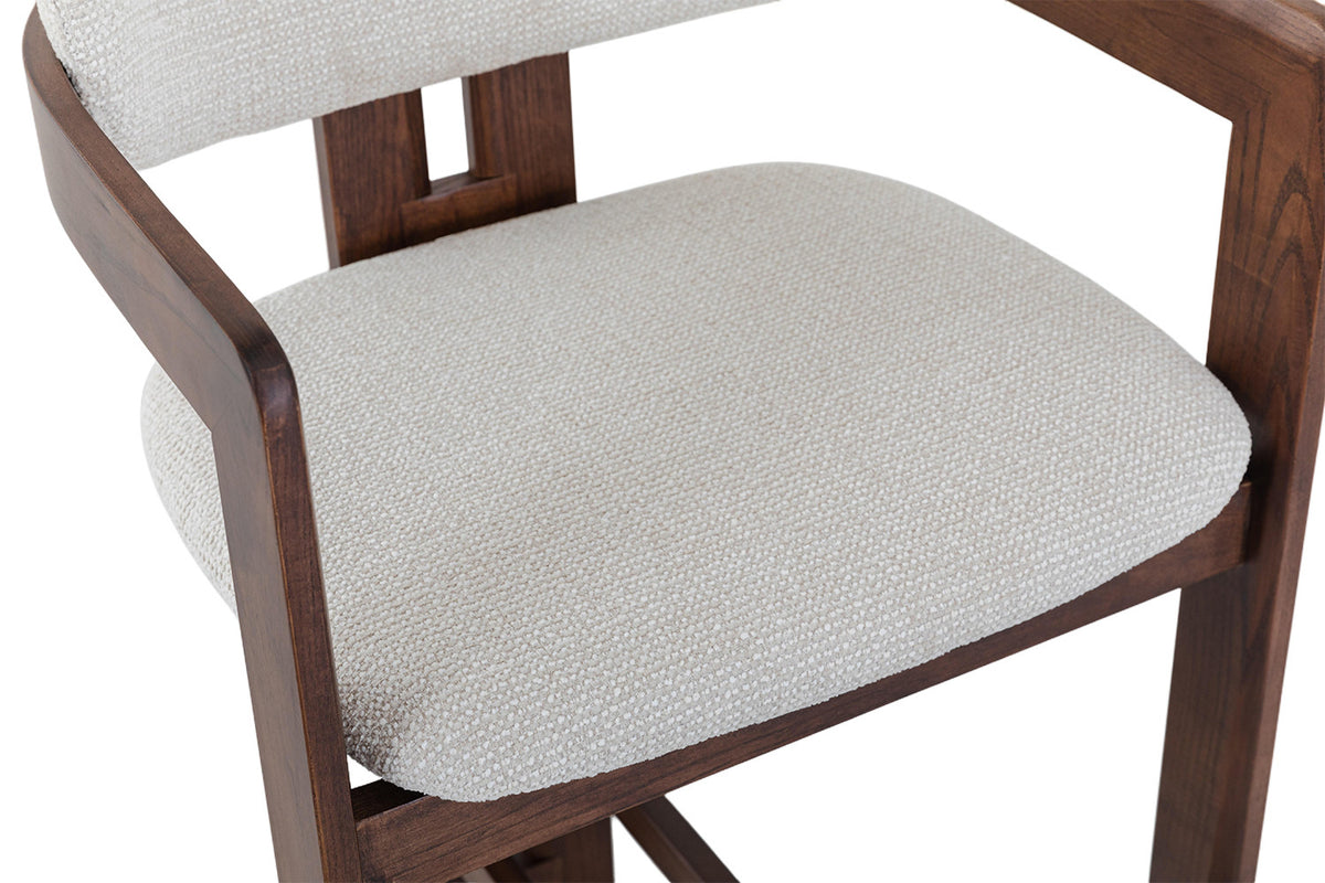 NEW - Counterstoel 'Camille' Essenhout Walnoot Ote Milan 103 Beige (1/doos) - foto 16