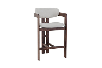 NEW - Counterstoel 'Camille' Essenhout Walnoot Ote Milan 103 Beige (1/doos) - foto 5