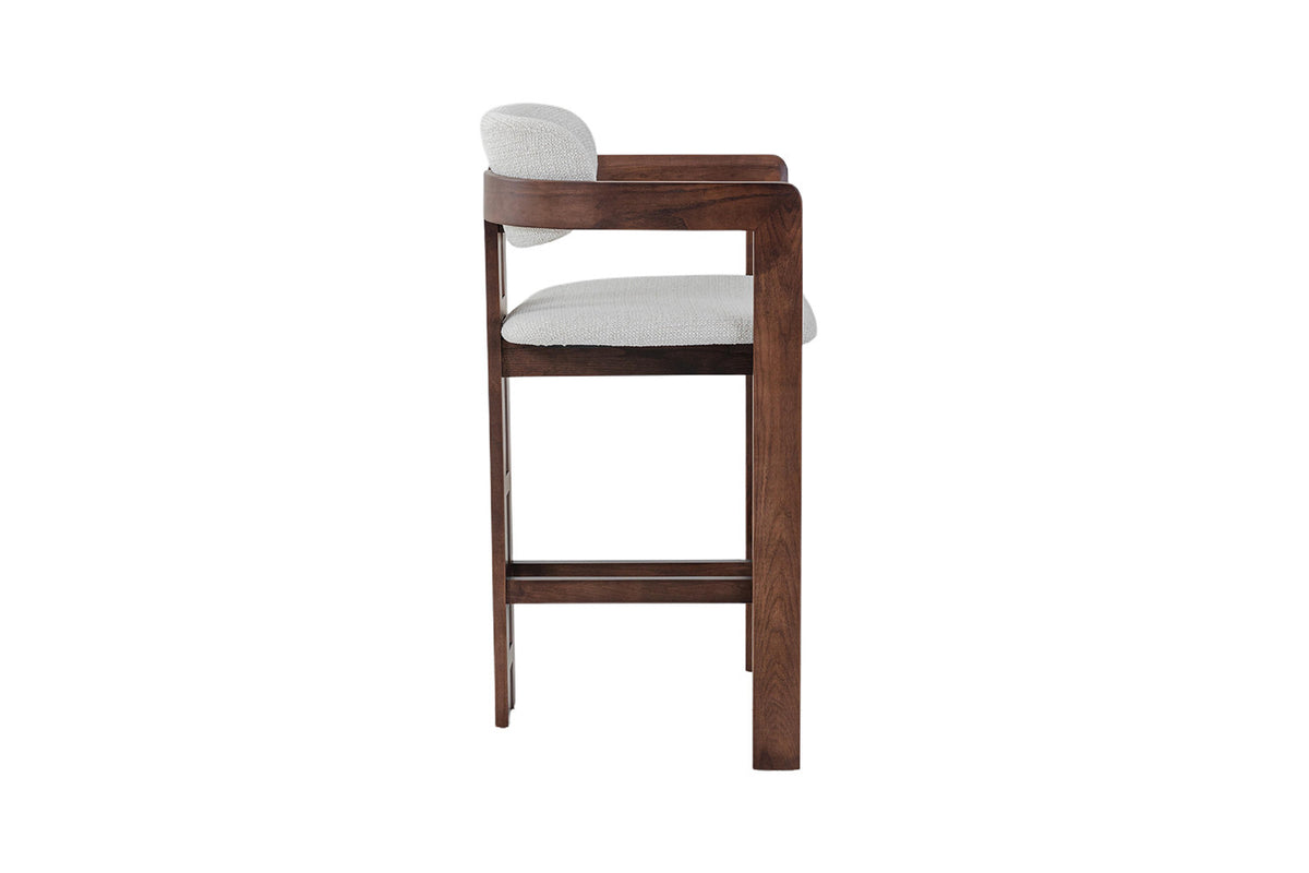 NEW - Counterstoel 'Camille' Essenhout Walnoot Ote Milan 103 Beige (1/doos) - foto 6