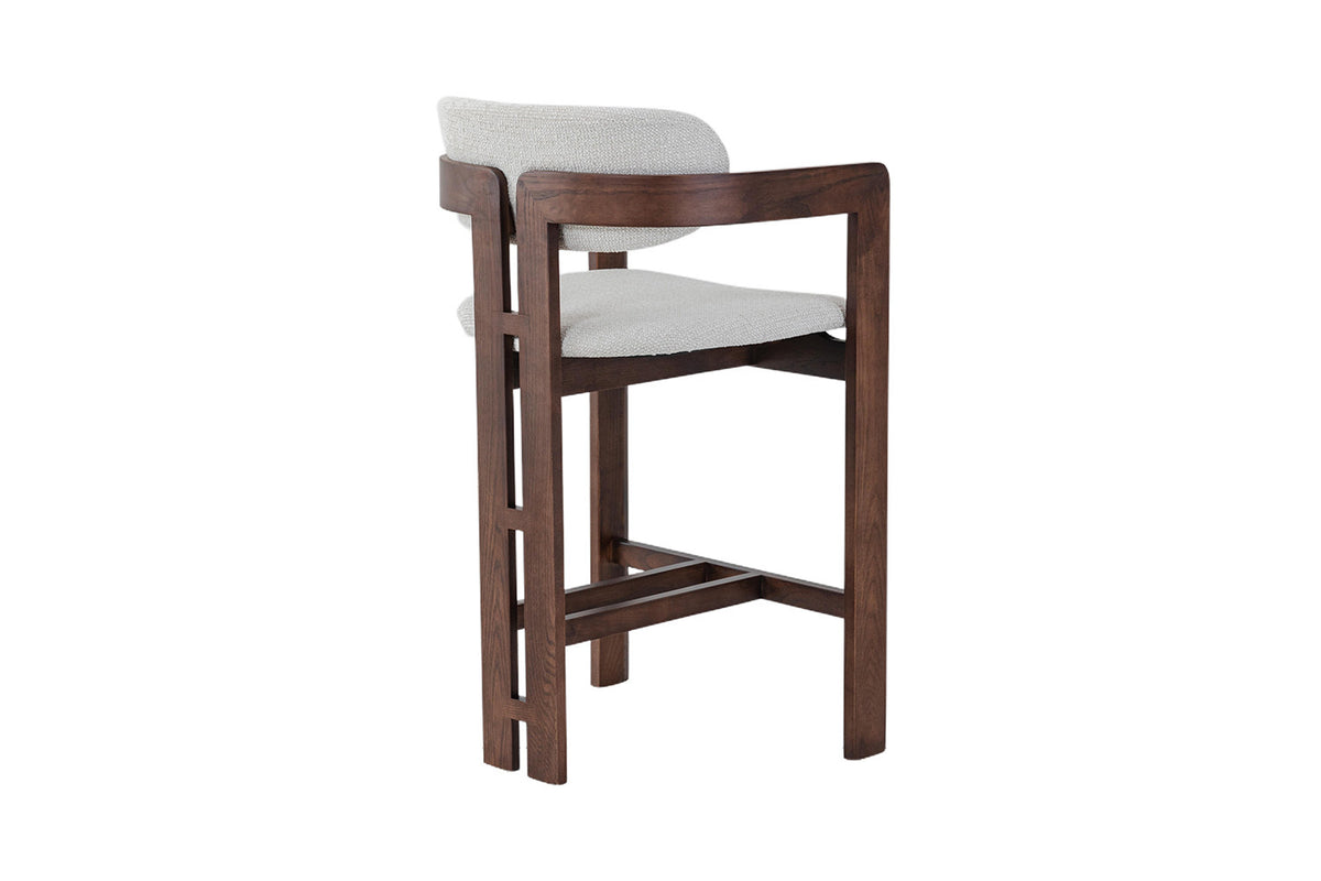 NEW - Counterstoel 'Camille' Essenhout Walnoot Ote Milan 103 Beige (1/doos) - foto 7