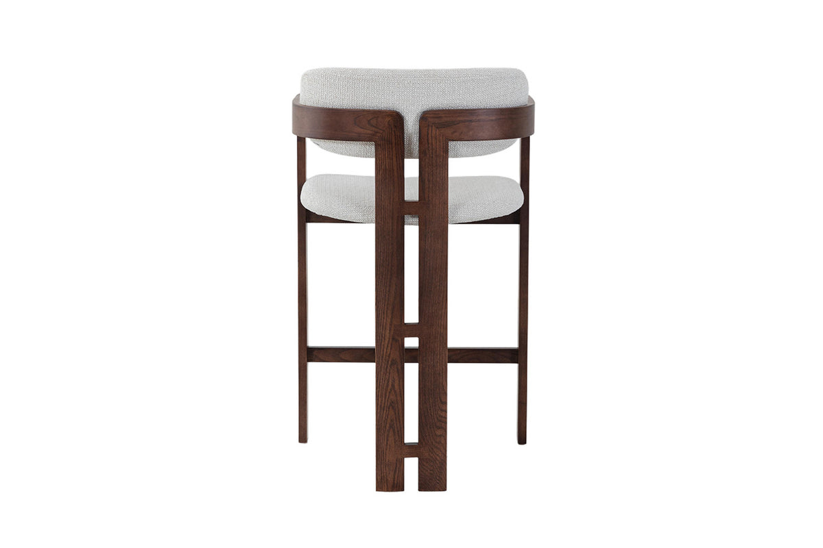 NEW - Counterstoel 'Camille' Essenhout Walnoot Ote Milan 103 Beige (1/doos) - foto 8