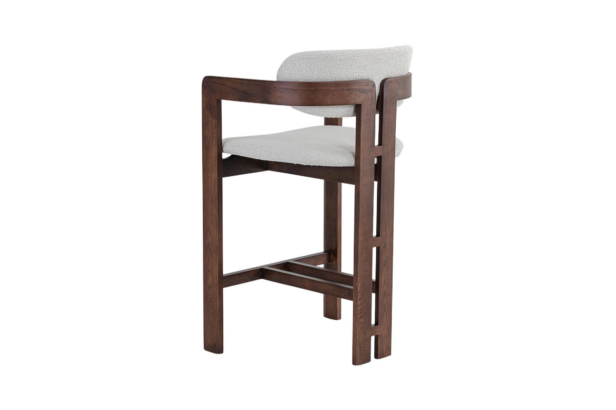 NEW - Counterstoel 'Camille' Essenhout Walnoot Ote Milan 103 Beige (1/doos) - foto 9